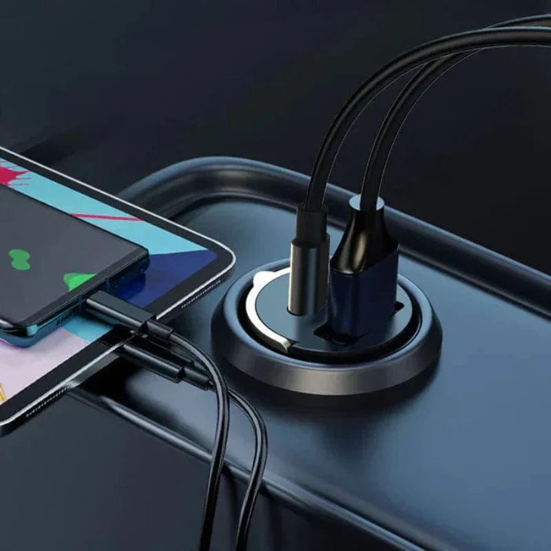 30W Dual USB Car Charger – Fast Charging USB-A & USB-C Car Adapter for All Vehicles