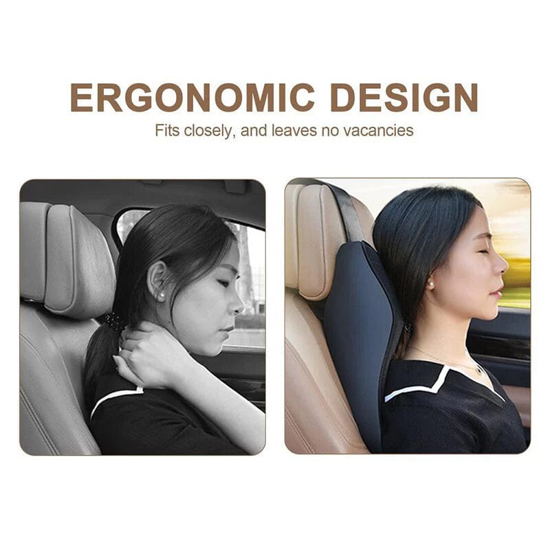 Premium Ergonomic Car Neck Support Pillow – Memory Foam Headrest Cushion for Comfortable Driving & Travel