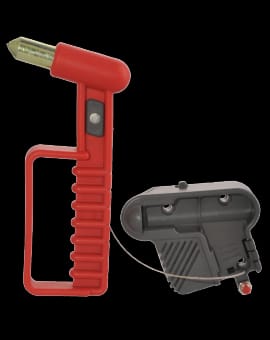 2-in-1 Car Emergency Safety Hammer & Seat Belt Cutter – Life-Saving Escape Tool